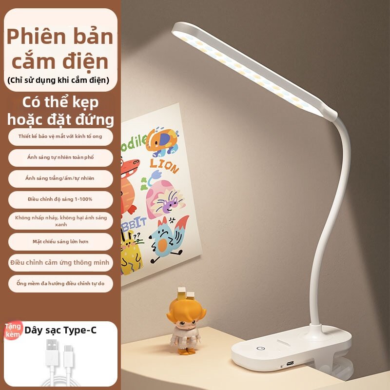 Đèn Bàn LED Nạp Lại Có Thể Kẹp