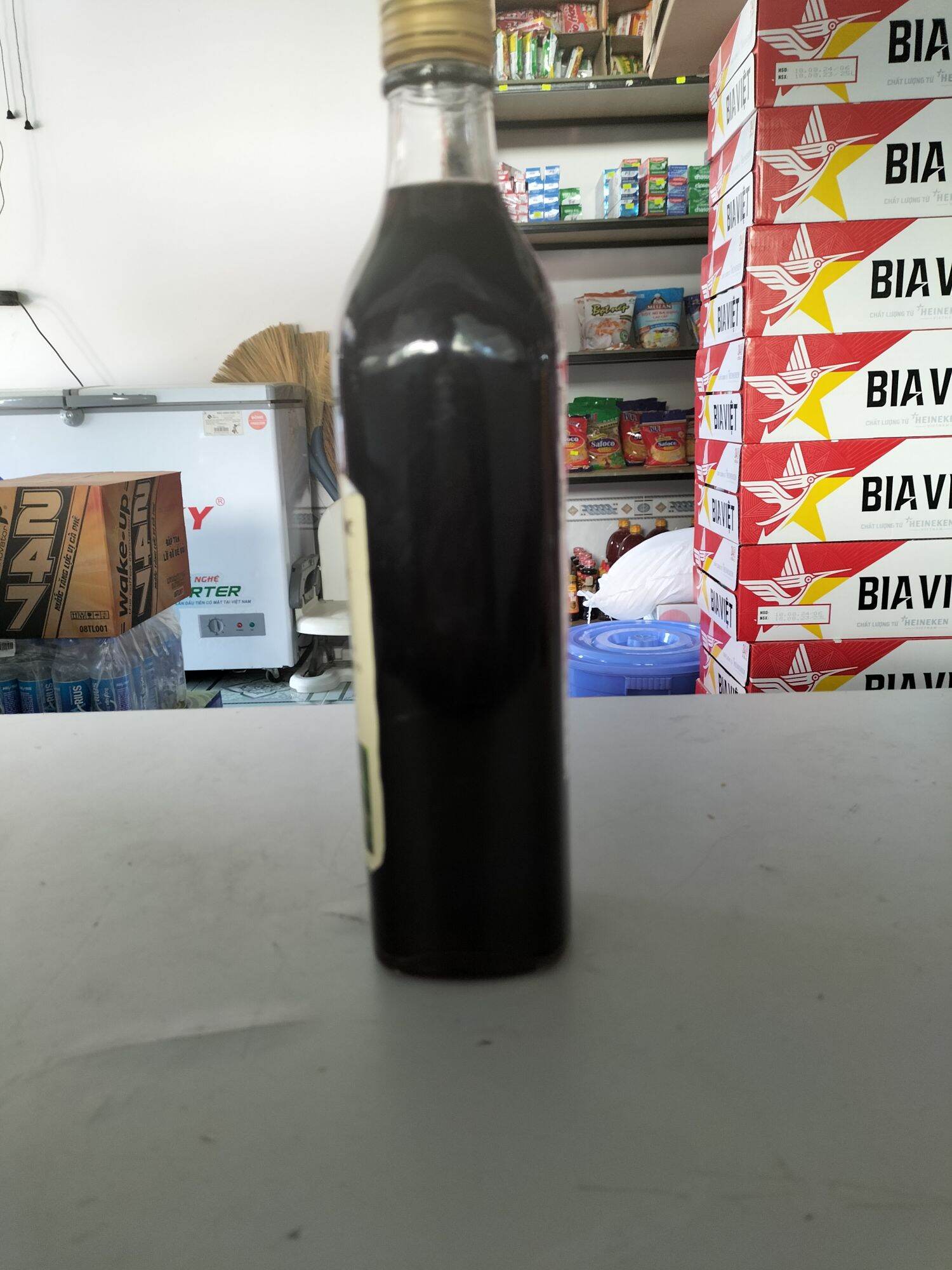 Rượu dâu Biển Đức chai thủy tinh 500ml