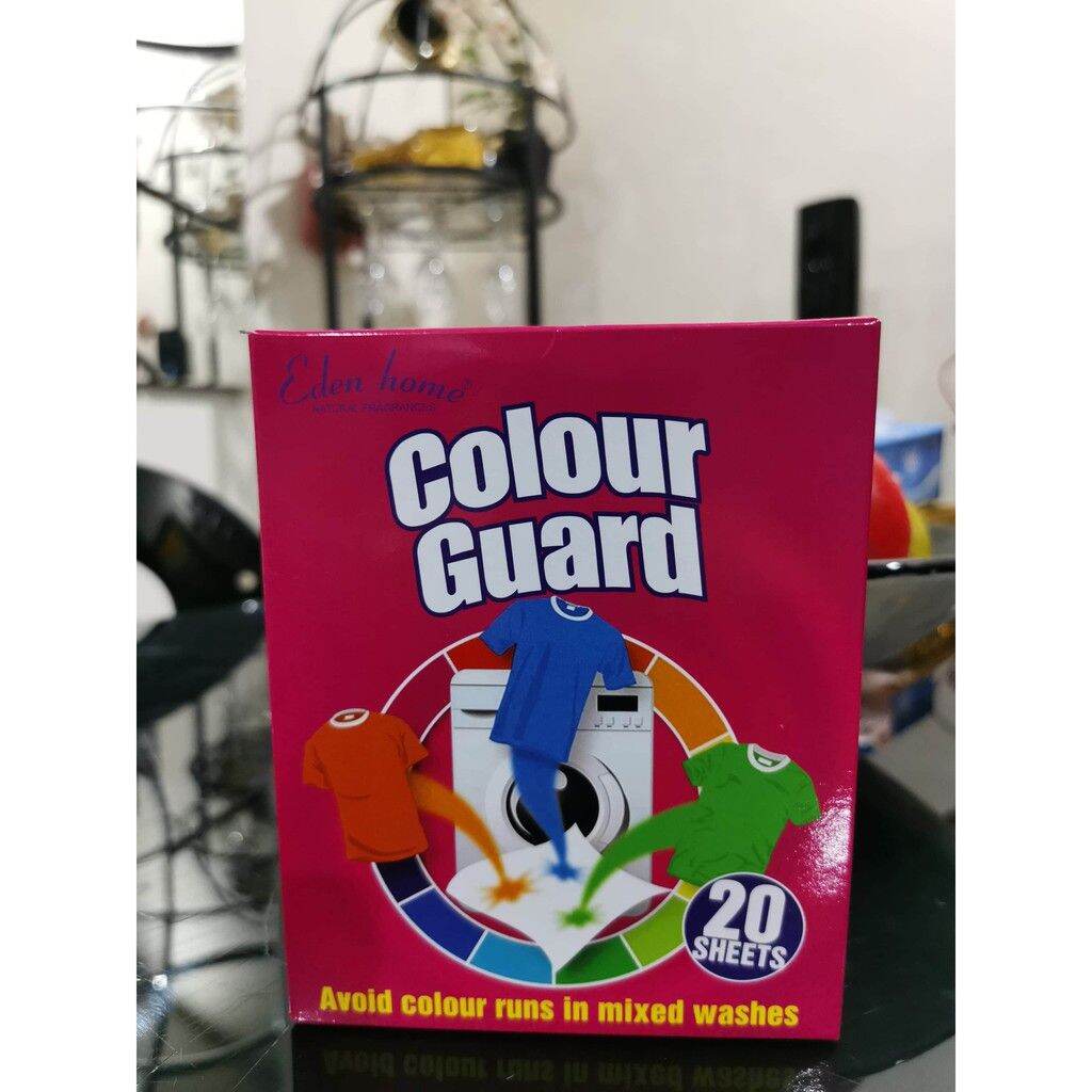Giấy Hút Màu Và Chống Phai Màu Quần Áo COLOUR GUARD ( Hộp 20 miếng )