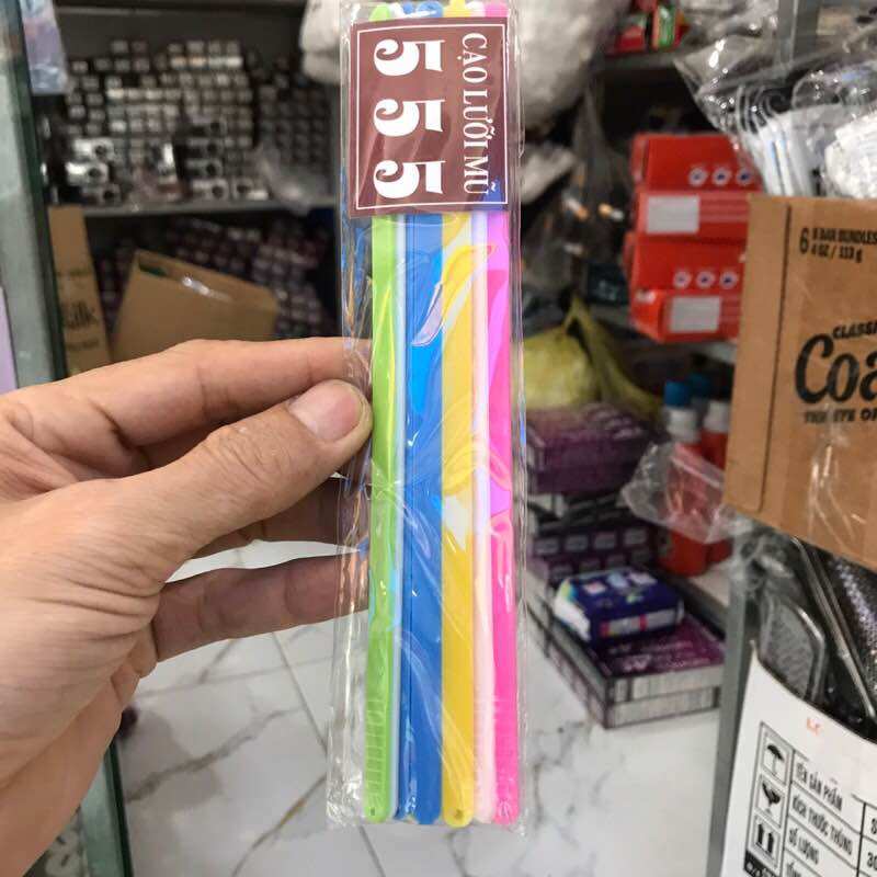 🔥Sỉ_ 100 Cây Cạo Lưỡi Nhựa Thẳng, 555 (Dài 20cm)