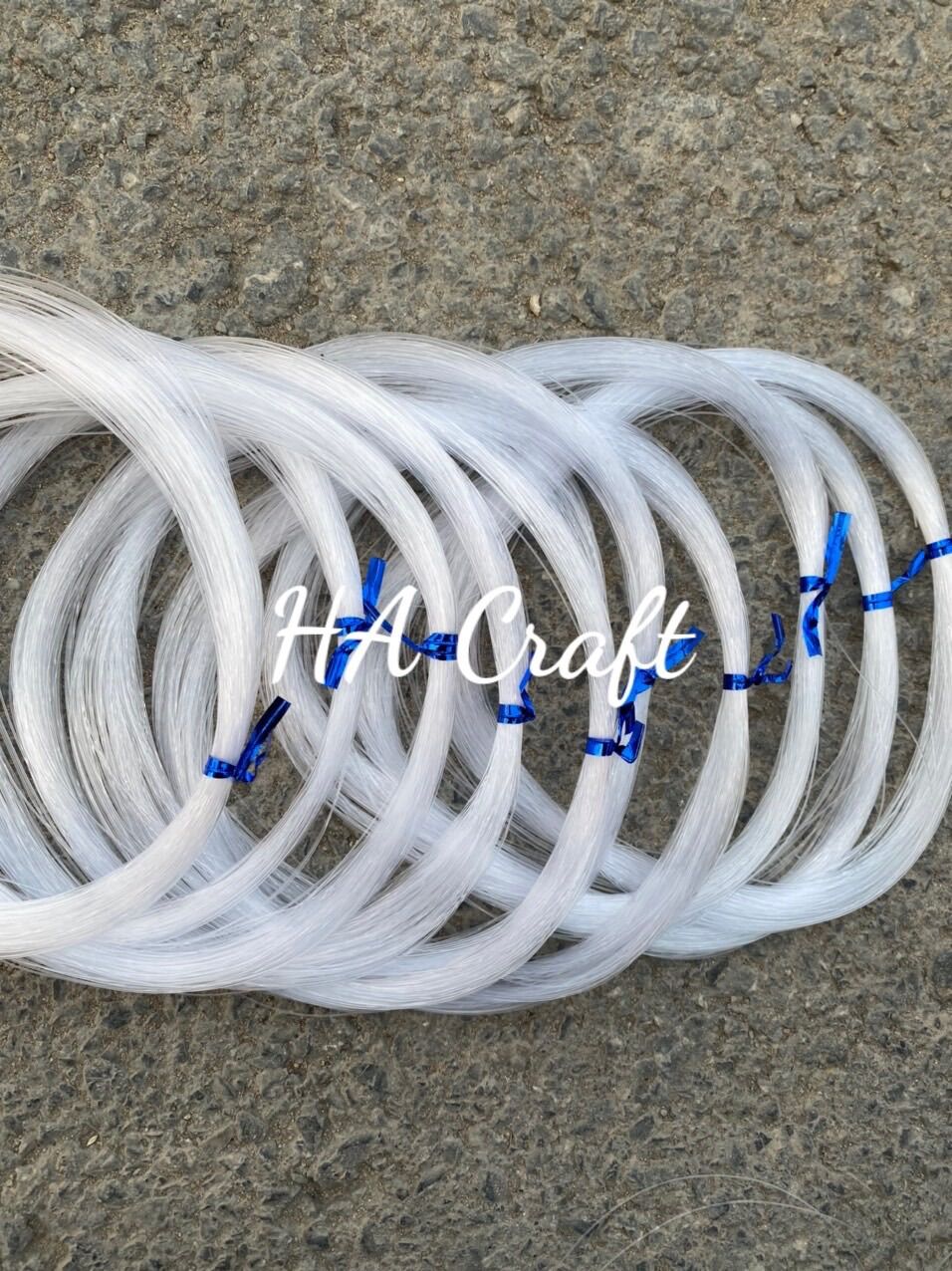 Sợi cước buộc cánh hoa đá, xâu hạt vòng rèm, bó nhỏ, handmade