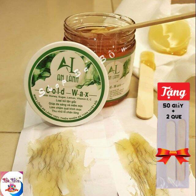 WAX LÔNG AN LÀNH TỪ MẬT ONG CHANH 100% thiên nhiên (TẶNG 2 que và 50 giấy)