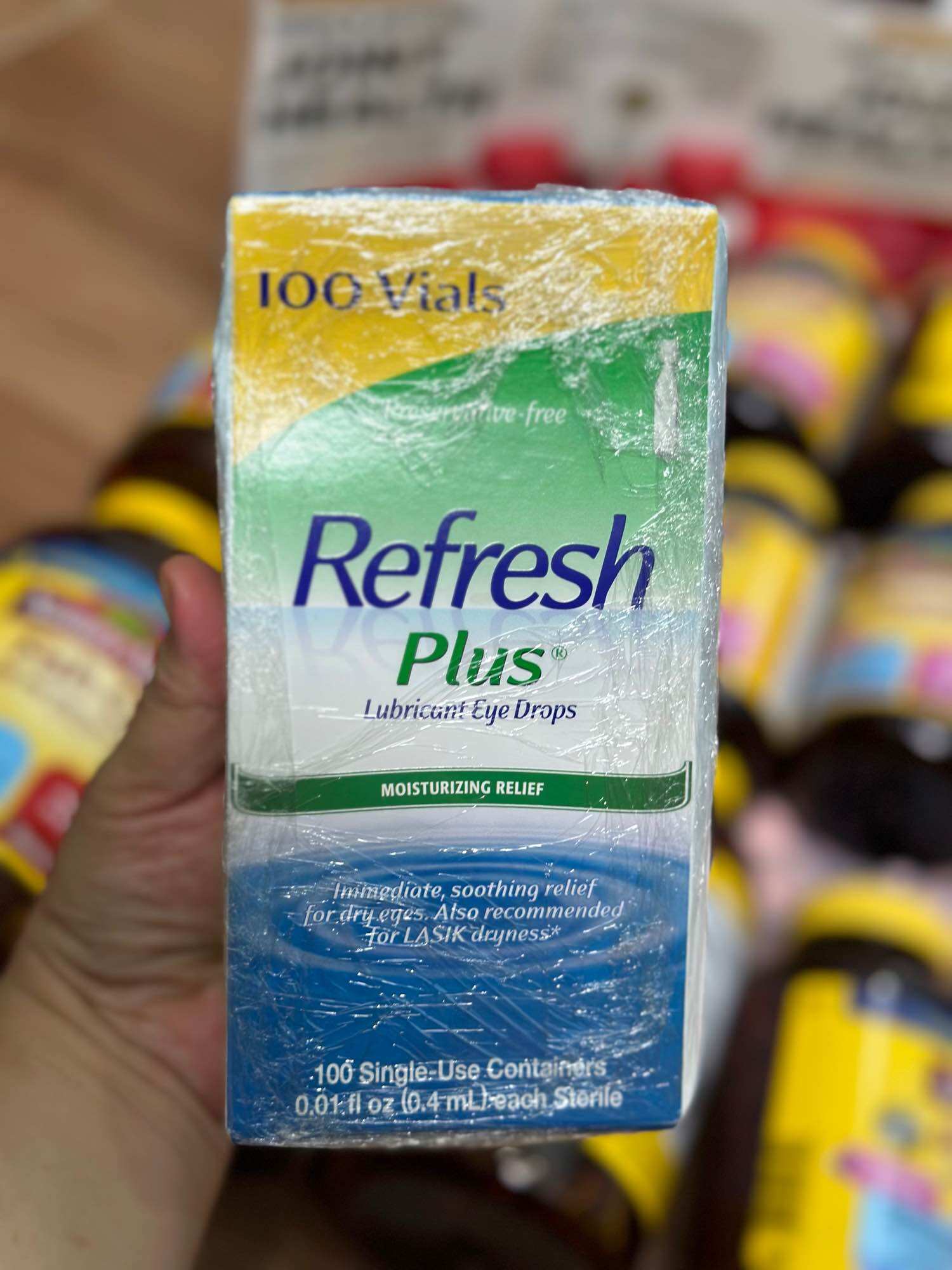 Nước mắt nhân tạo Refresh Plus 100 tép hàng Mỹ