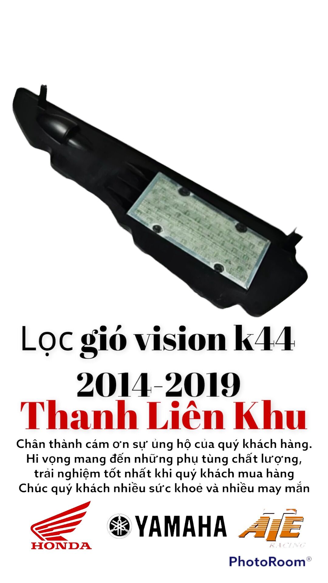 Lọc gió vision k44 mẫu đề từ 2014-2019