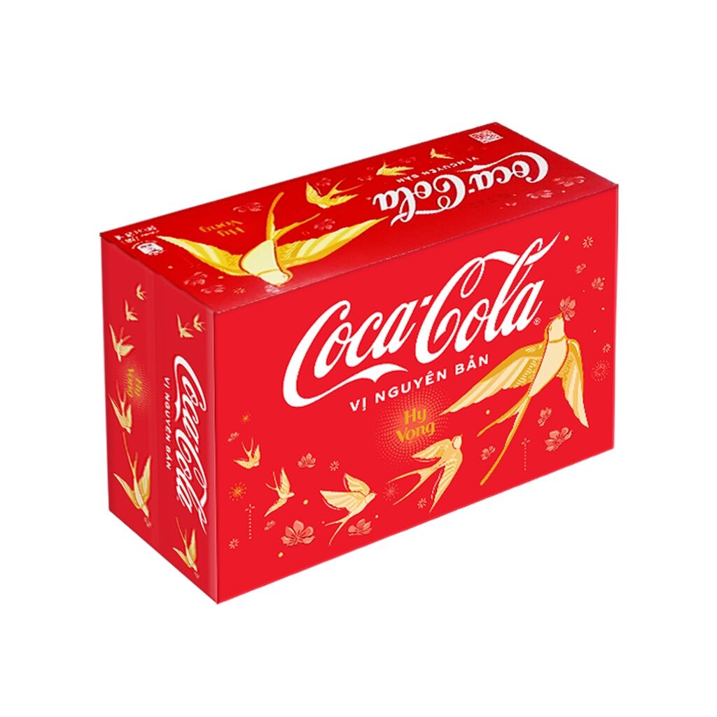 Thùng 24 lon nước ngọt Coca Cola 320ml vị nguyên bản