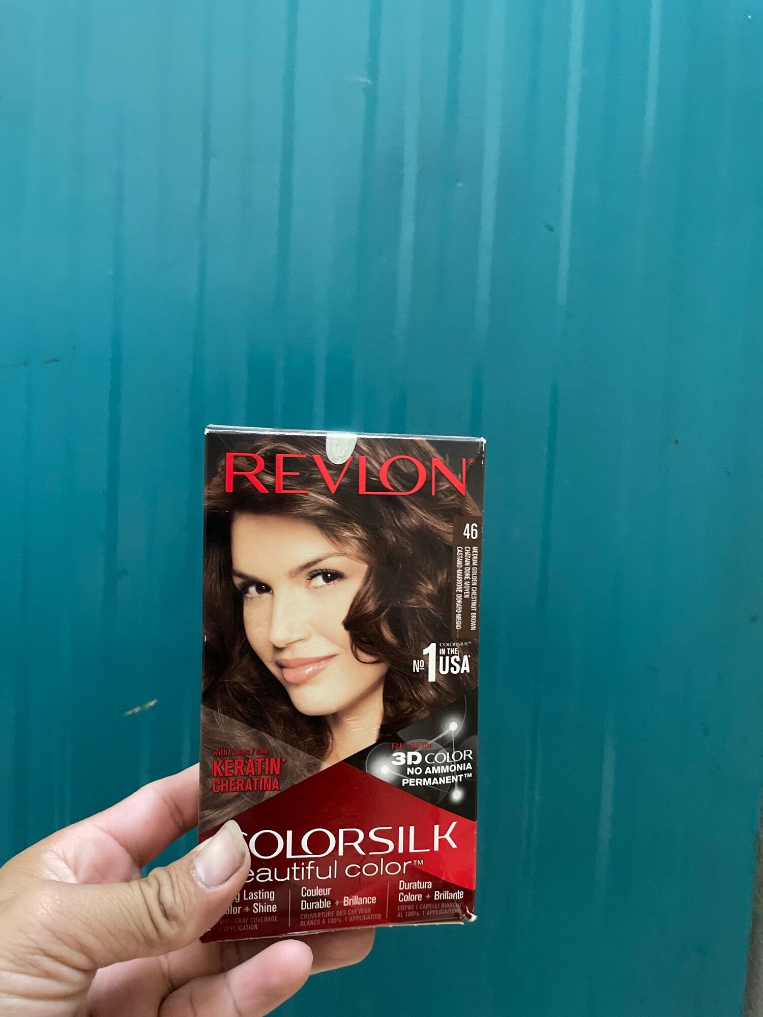 [Hcm]Thuốc Nhuộm Tóc Revlon Colorsilk Màu 46 Nâu Hạt Dẻ