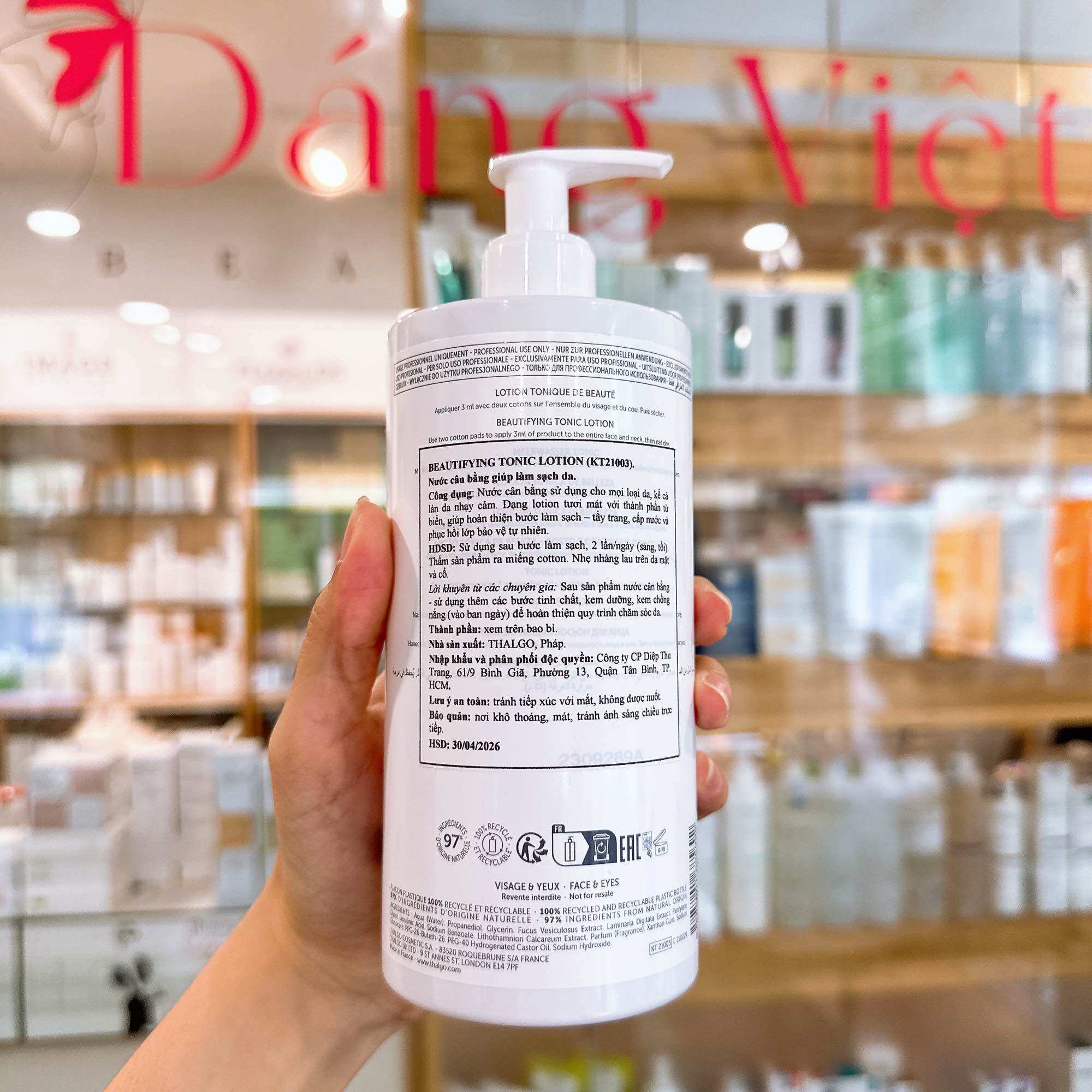 [HCM]Nước hoa hồng Thalgo Beautifying Tonic Lotion 200ml 500ml