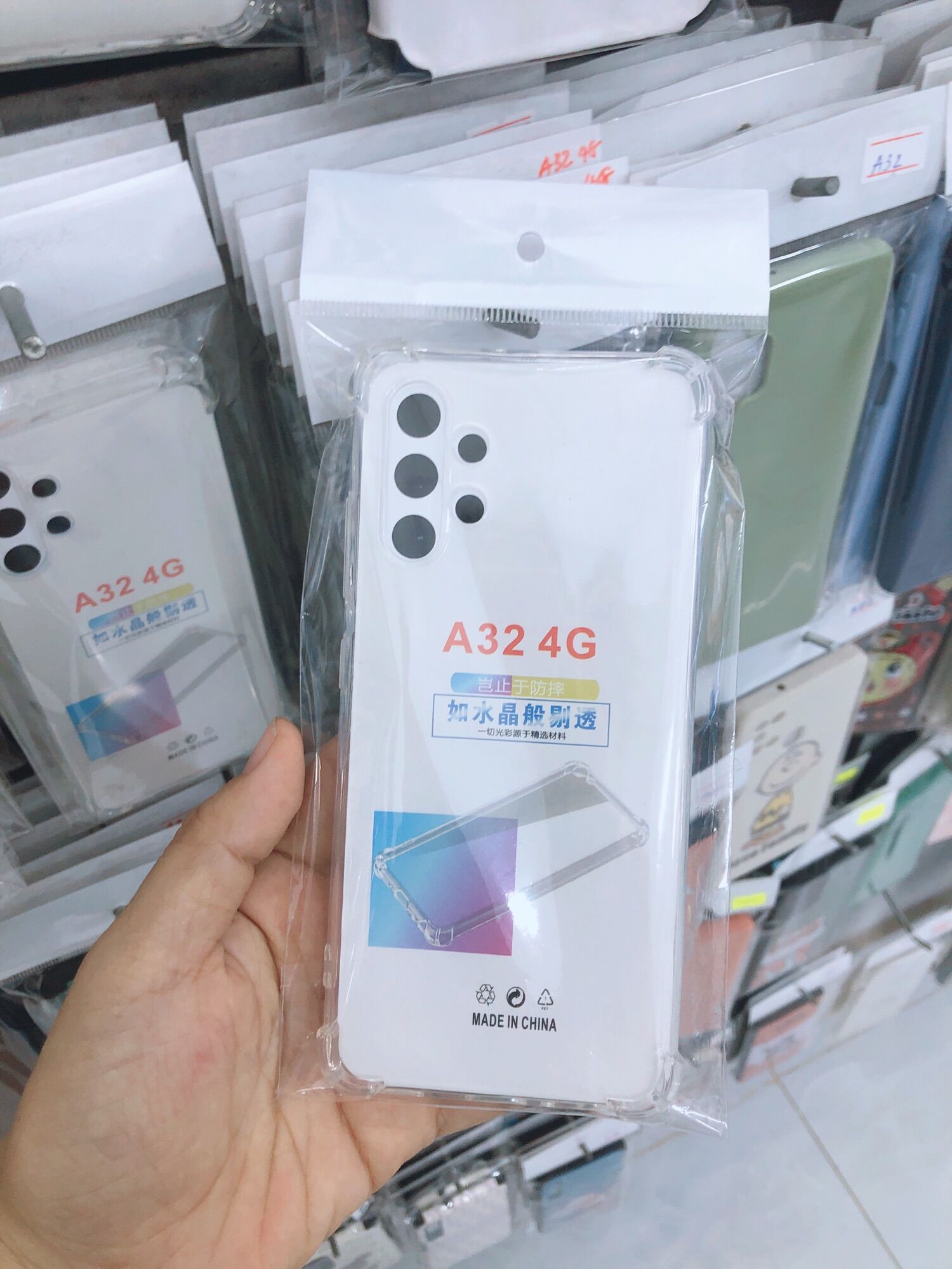 Ốp lưng dẻo trong chống sốc Sam sung A32 4G