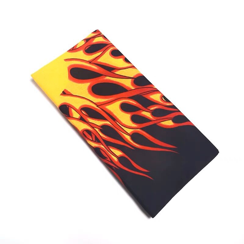 Khăn bandana cotton ngọn lửa size 55x55cm - Maben