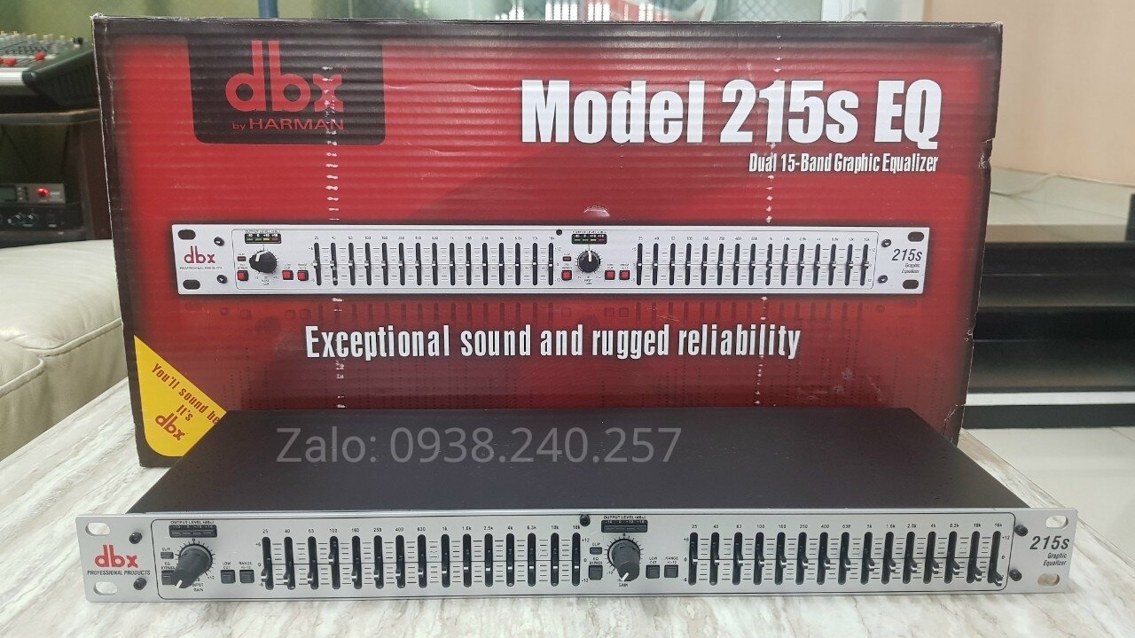 [LOẠI 1 DBX]Lọc xì equalizer dbx 215 hàng chuẩn cao cấp loại 1( đen & trắng)