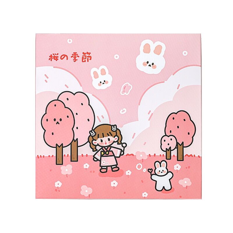 [BLOOMSOM] Hộp 100 tờ stickers giấy dễ thương siêu hịn