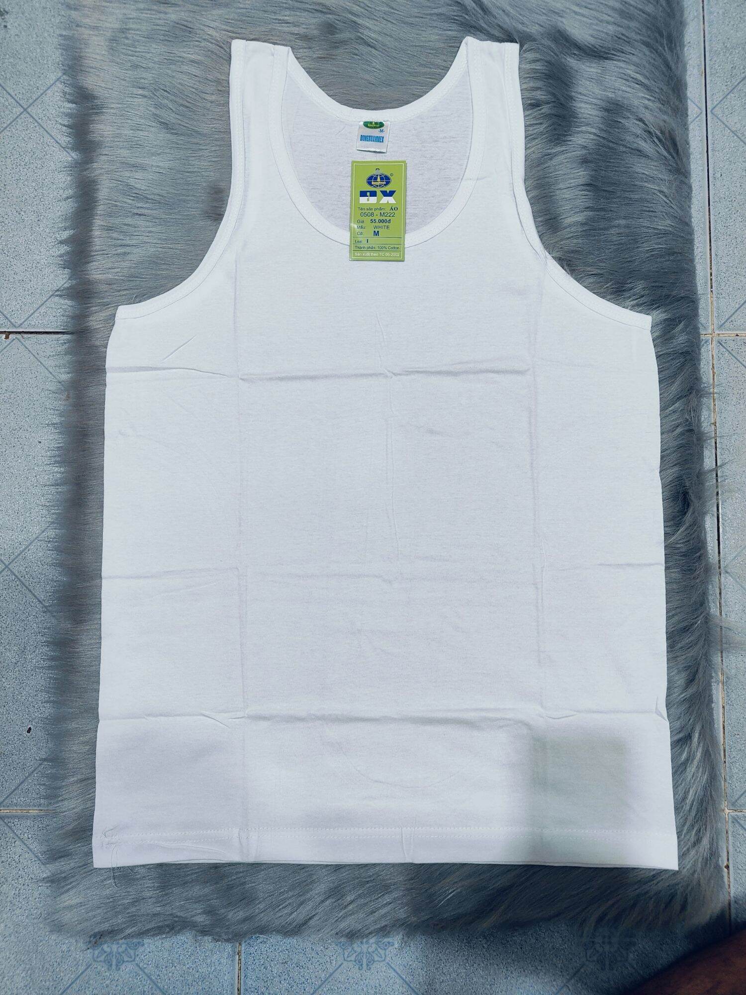 Áo ba lỗ nam, COMBO 2 cái áo ba lỗ hàng dệt kim Đông Xuân, chất liệu cotton 100%