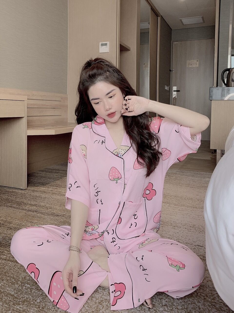 Bộ lụa mango free size 40-65kg