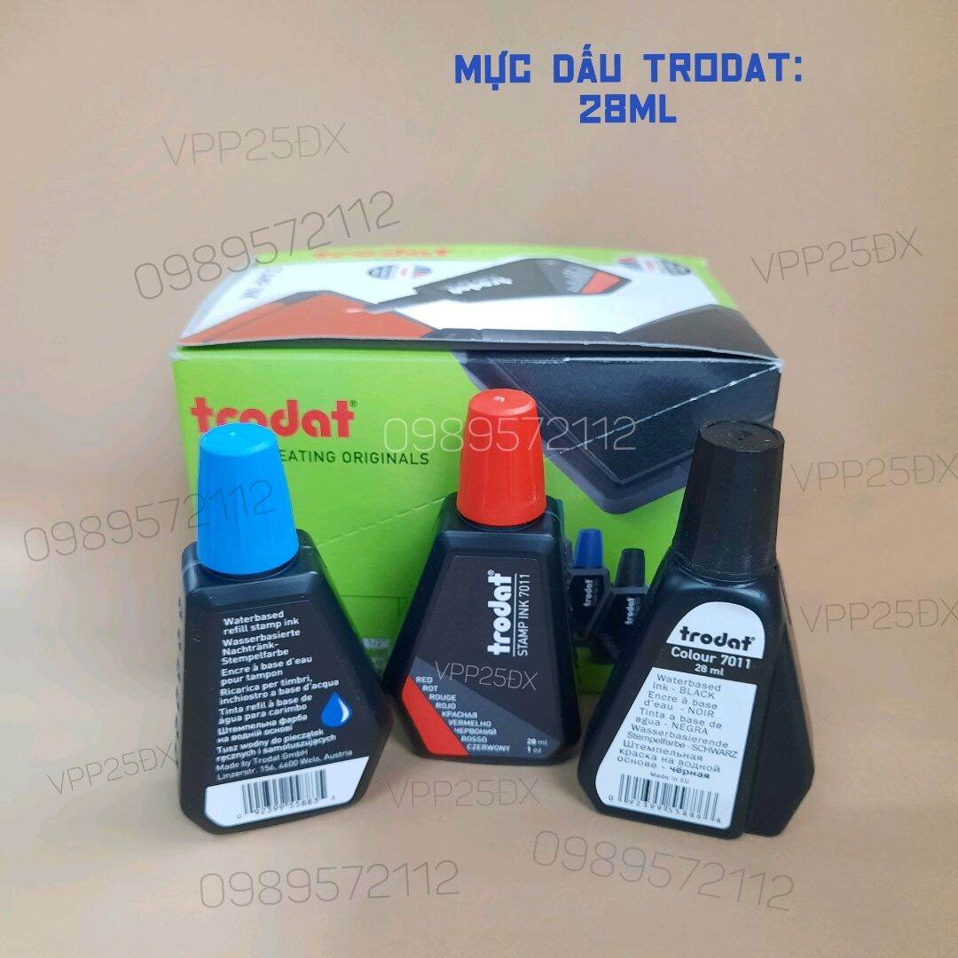 Mực dấu trodat 28ml (hàng chuẩn loại 1).