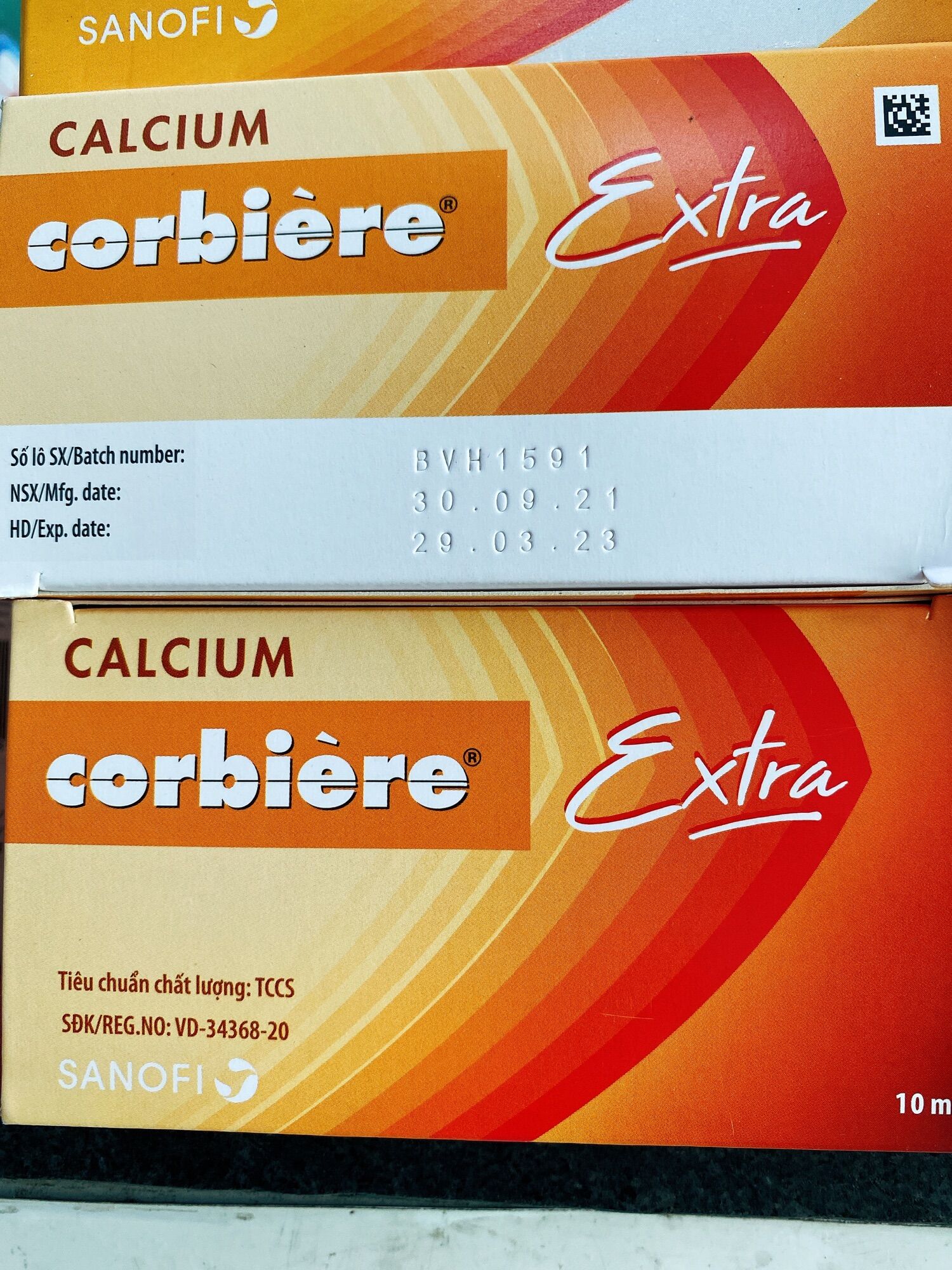 (Mẫu mới) Calcium corbiere extra hộp 30 ốngx10ml