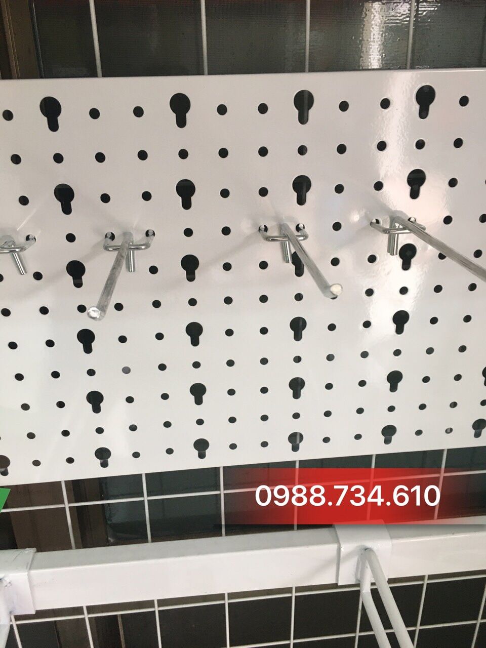 50 Móc treo phụ kiện cài tấm lỗ dài 15cm