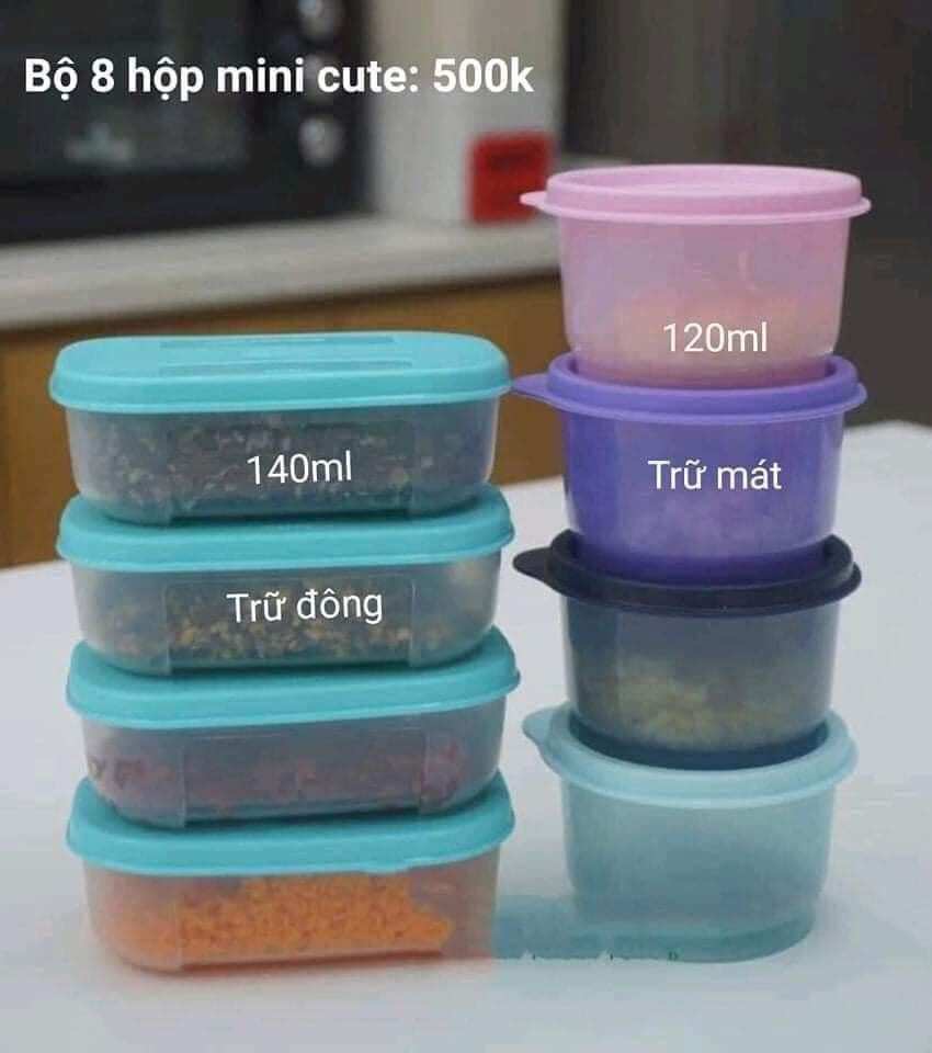 Bộ hộp Mini Cutie Set 8 - Tupperware chính hãng