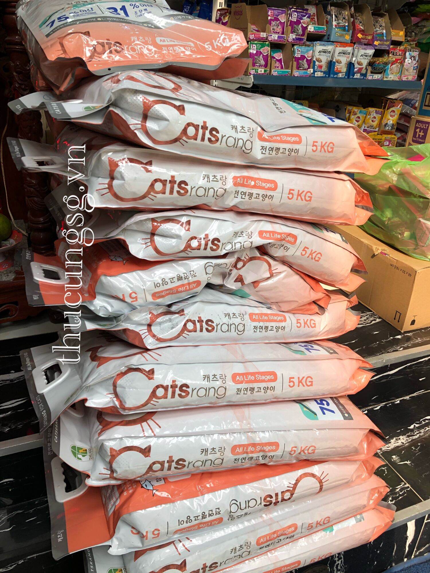 Thức ăn hạt cho mèo mọi lứa tuổi Catsrang 5kg (Bao bì mới)