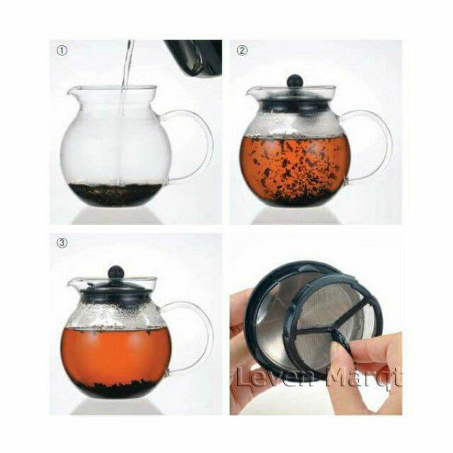 Bình trà thủy tinh Iwaki 640ml