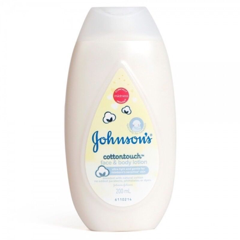Sữa dưỡng thể Johnsons Face & body Lotion Cotton Touch 200ml