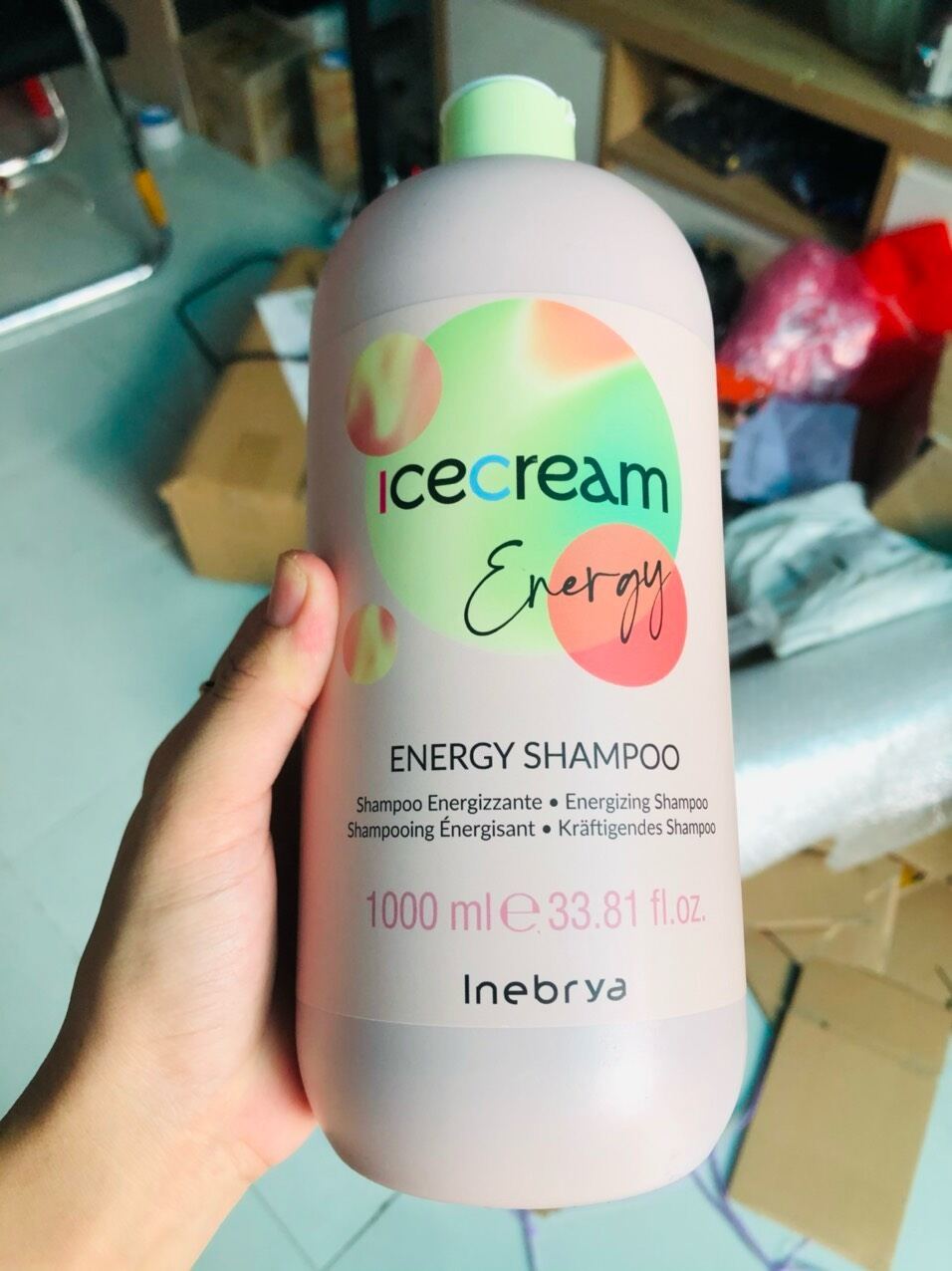 Energy inebrya ice cream shampoo dầu gội chống rụng toc 1000ml