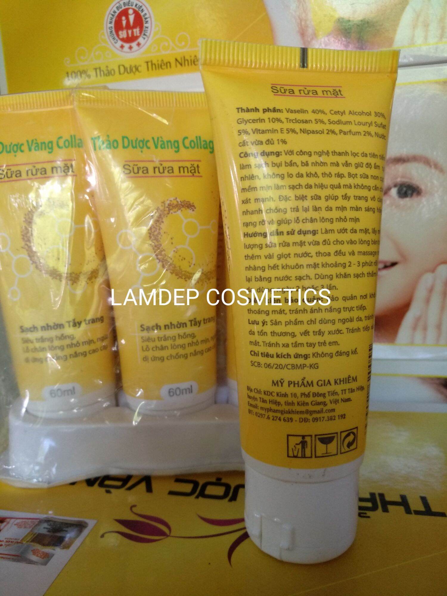 sữa rữa mặt thảo dược vàng