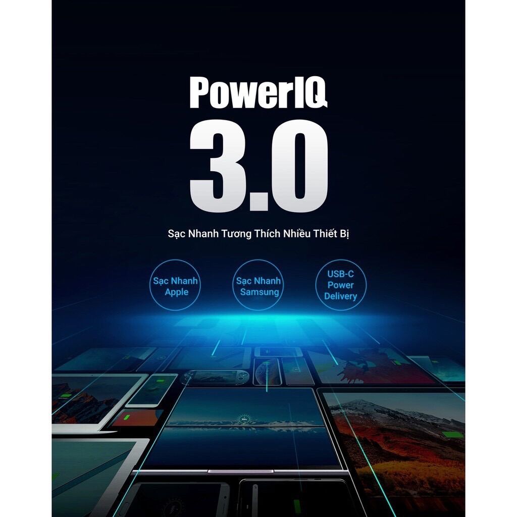 Sạc PowerPort Atom III 60W A2613 (tách tùe bộ SDP B1376)