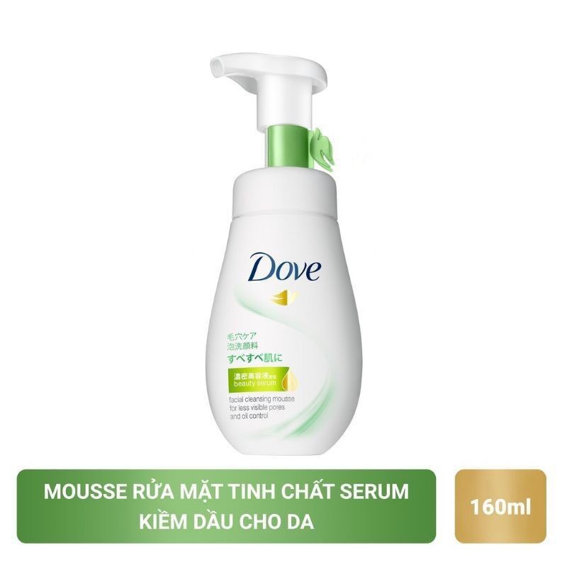 Sữa rửa mặt dạng bọt DOVE TINH CHẤT SERUM 160ml