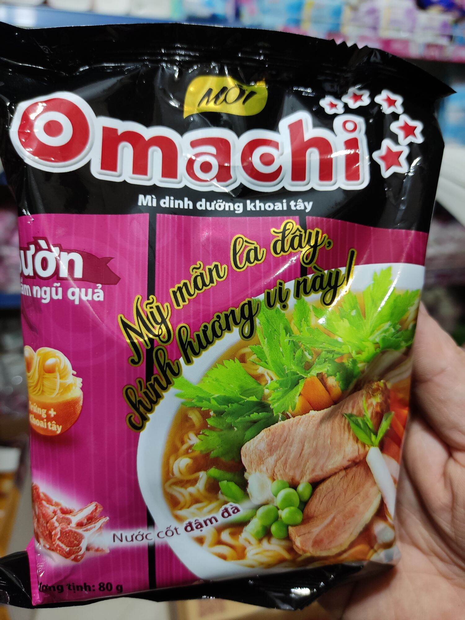 Mì Omachi gói các vị