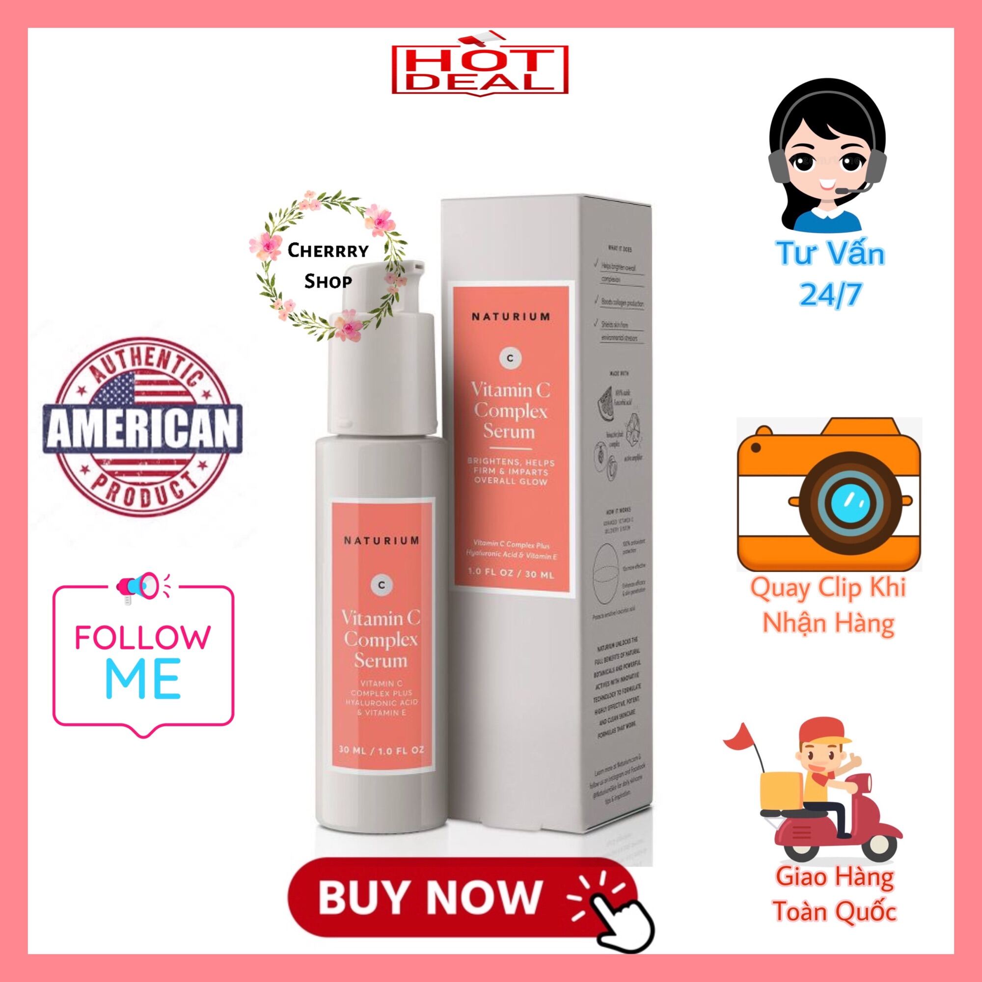 [Hcm][New] Tinh Chất Serum Làm Sáng Và Săn Chắc Da Naturium Vitamin C Complex Serum (30Ml)