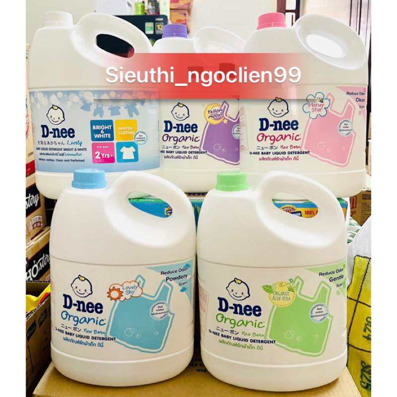 Tem Đại Thịnh  Nước Giặt Dnee Thái Lan can 3000ml  Cam Kết Hàng Chính