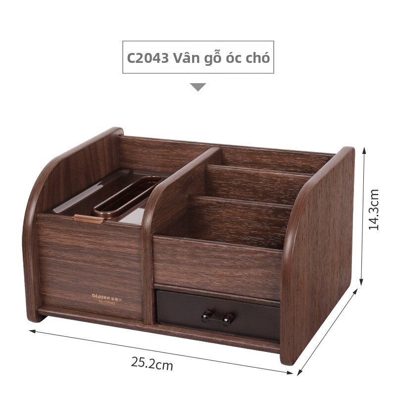 GOLDLONSEN | Tổ chức Bàn Làm Việc Gỗ Đựng Bút