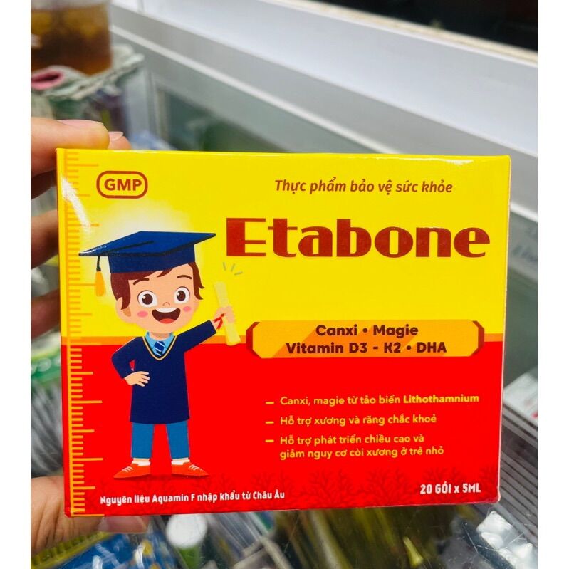 Etabone Canxi D3 cho bé - Hộp 20 gói