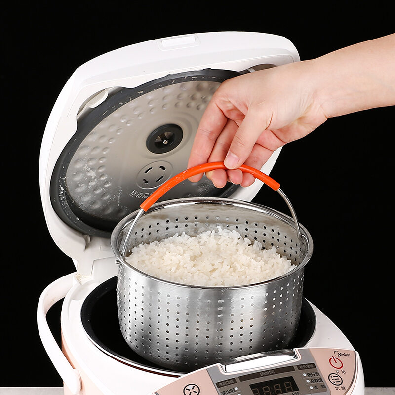 Sử Dụng Tại Nhà Nồi Tách Gạo Hấp Có Đường Thấp Thép Không Gỉ Canh Gạo Nồi Cơm Điện Nồi Hấp Lưới Hấp Bằng Thép Không Gỉ