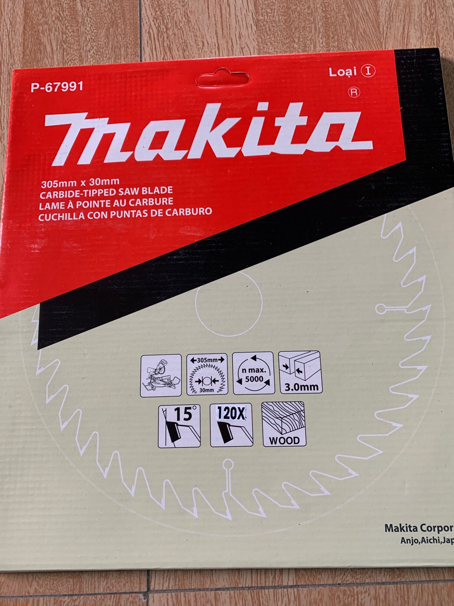 Lưỡi cắt nhôm makita 305 mm