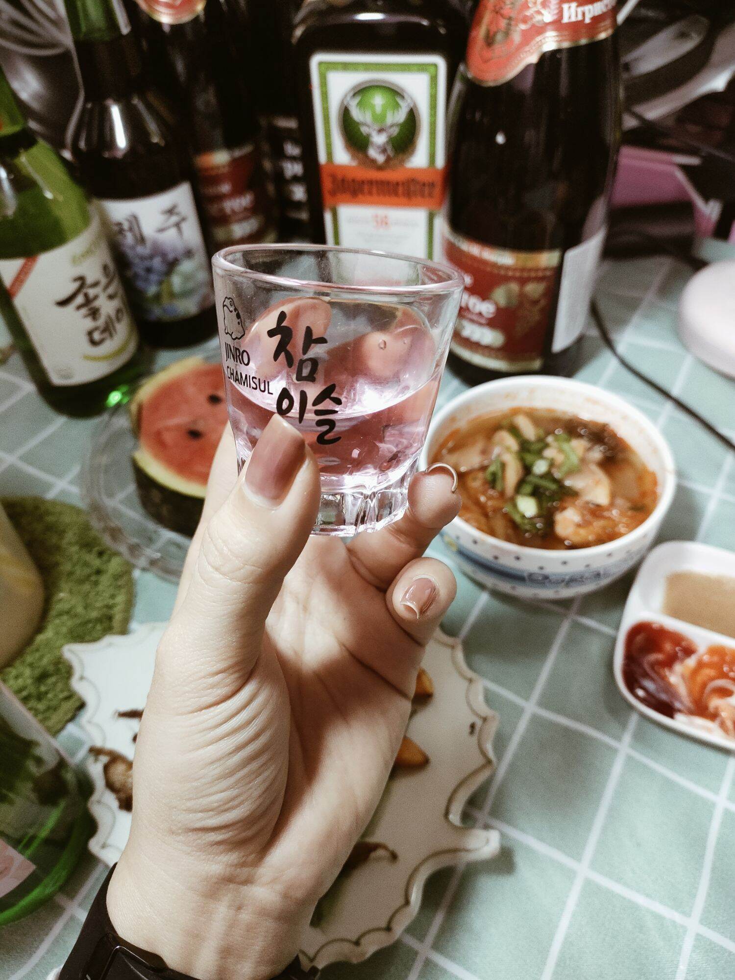 Ly uống Soju Hàn Quốc