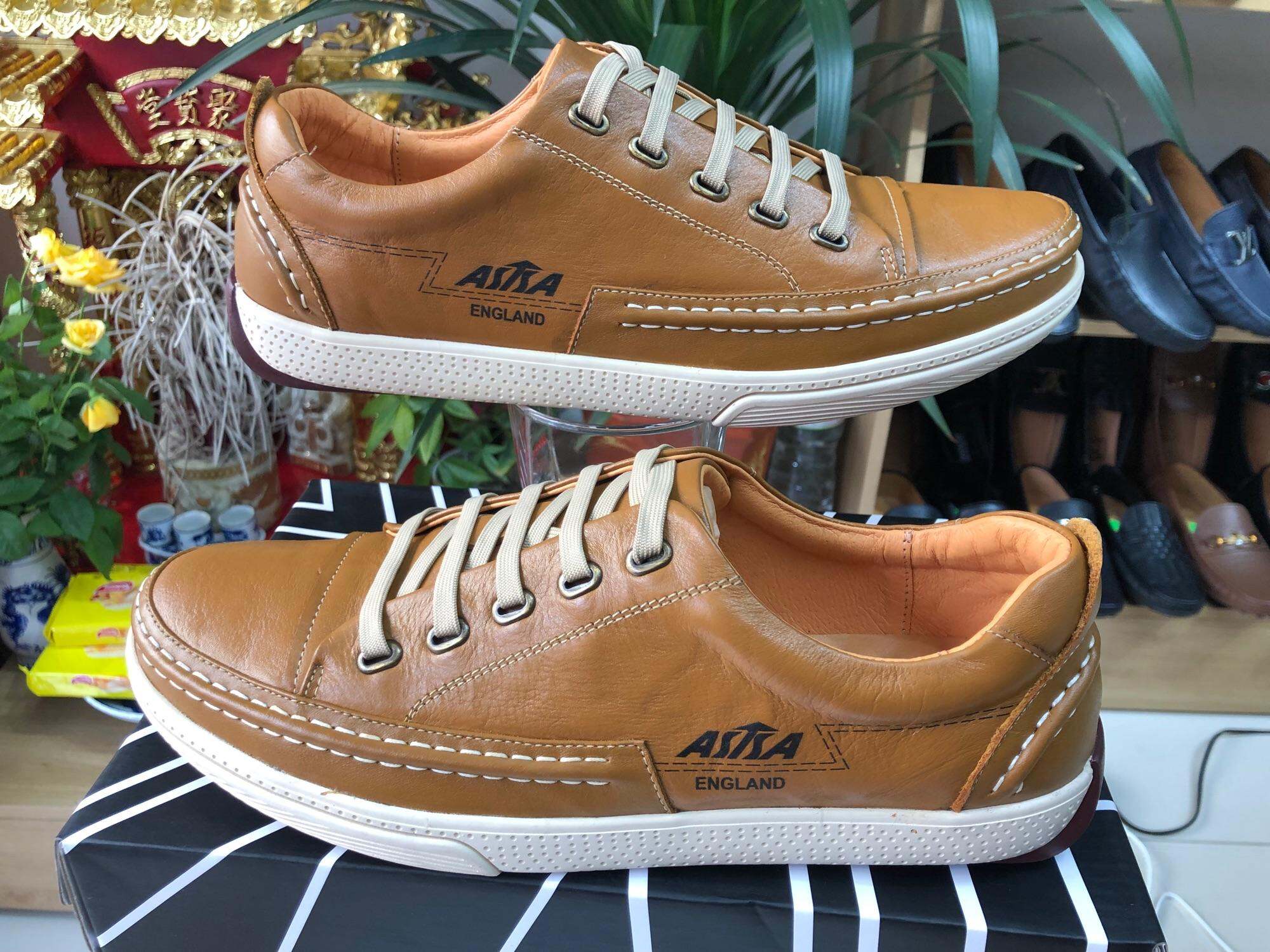 Giày Asisa - Giày đẹp đi bốn mùa khuyến mãi quà tặng đến 50k ( lót thoáng khí+ xi hàn quốc) kiểu dáng thể thao khỏe khoắn năng động Giày da bò đế cao su khâu âm rất hợp cho đi chơi du lịch kết hợp đi làm với độ bền Bỉ của sản phẩm Giày Asisa