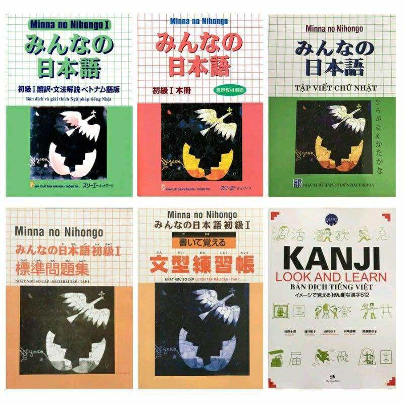 Sách - Combo 6 Cuốn Tiếng Nhật Sơ Cấp  Dành Cho Người Bắt Đầu Học Tiếng