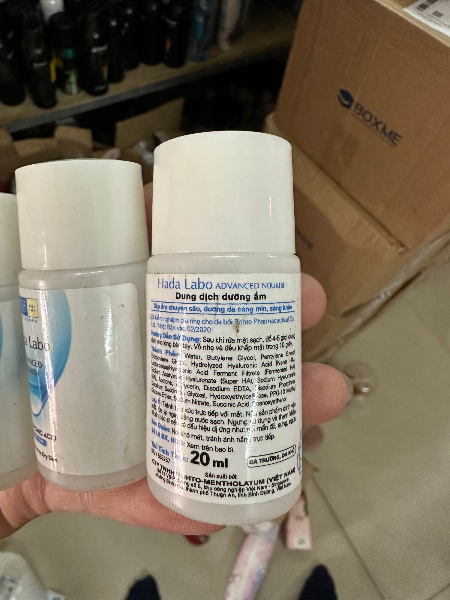 Combo 3 (MẪU MỚI) Dung dịch Hadalabo dưỡng ẩm tối ưu 20ml