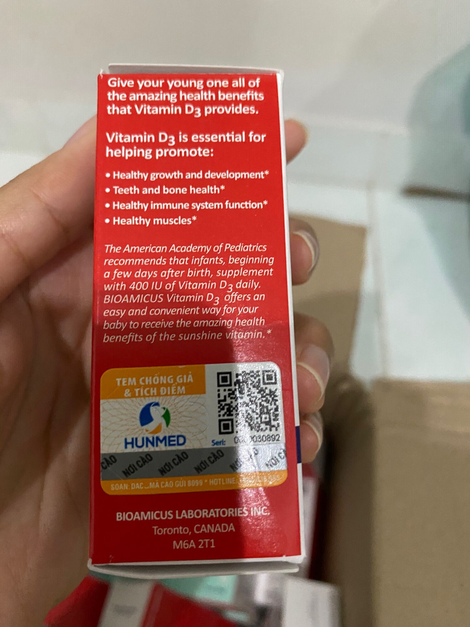 [HCM]Vitamin D3 Bioamicus nhập khẩu chính hãng Canada