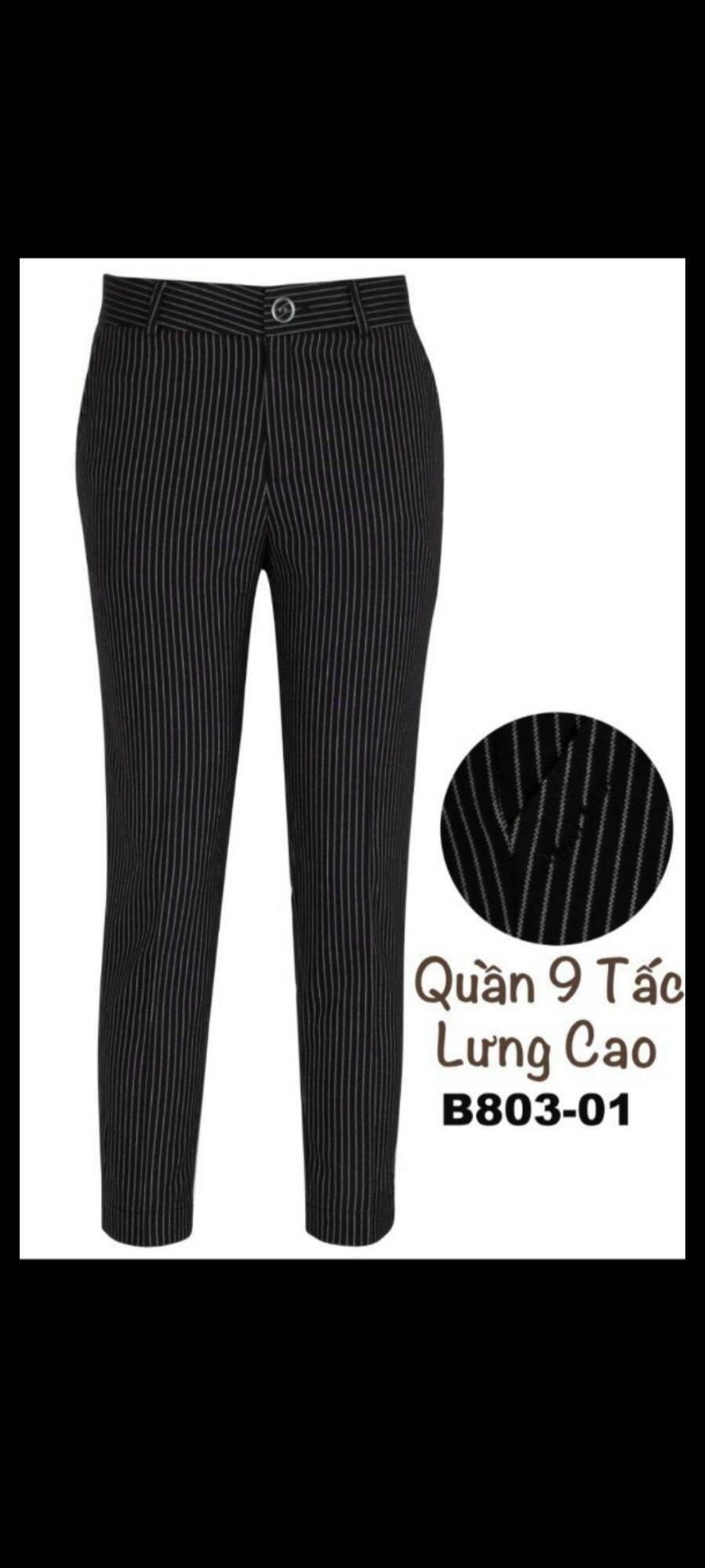 Quần 9 tấc Thái Hòa sọc kẻ