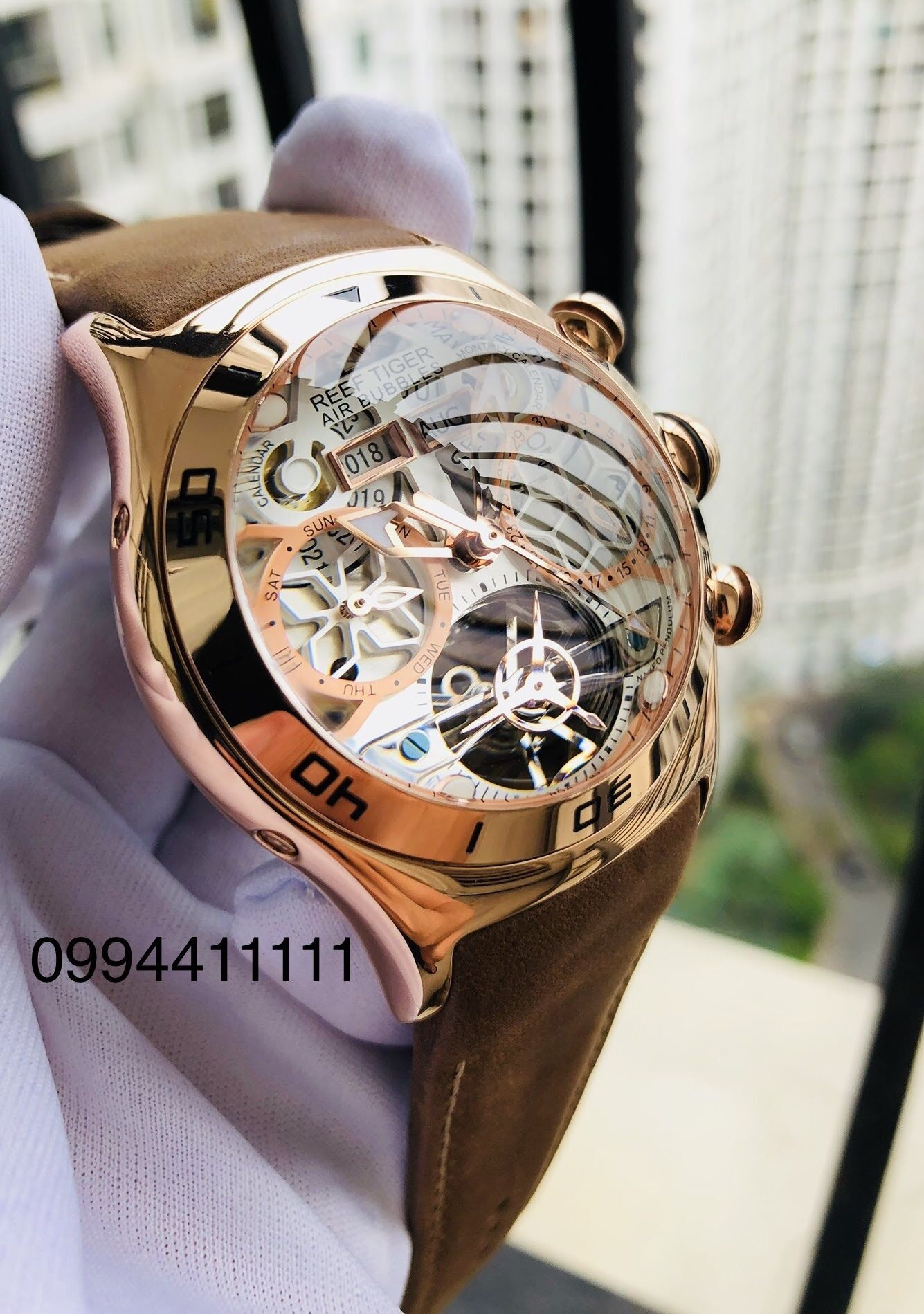 Đồng hồ nam Reef Tiger rga703 vàng