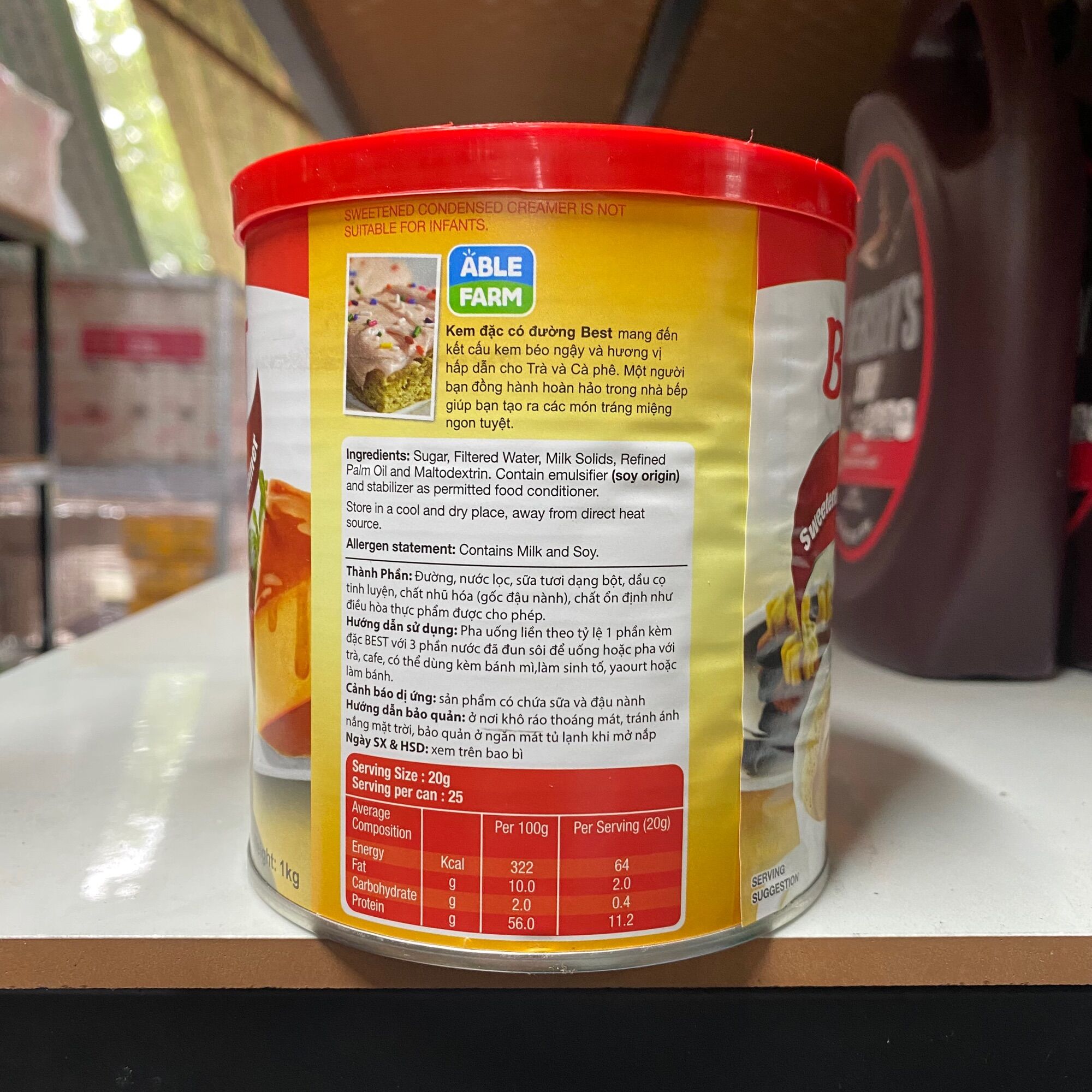 Sữa Đặc Có Đường BEST Able Farm 1Kg