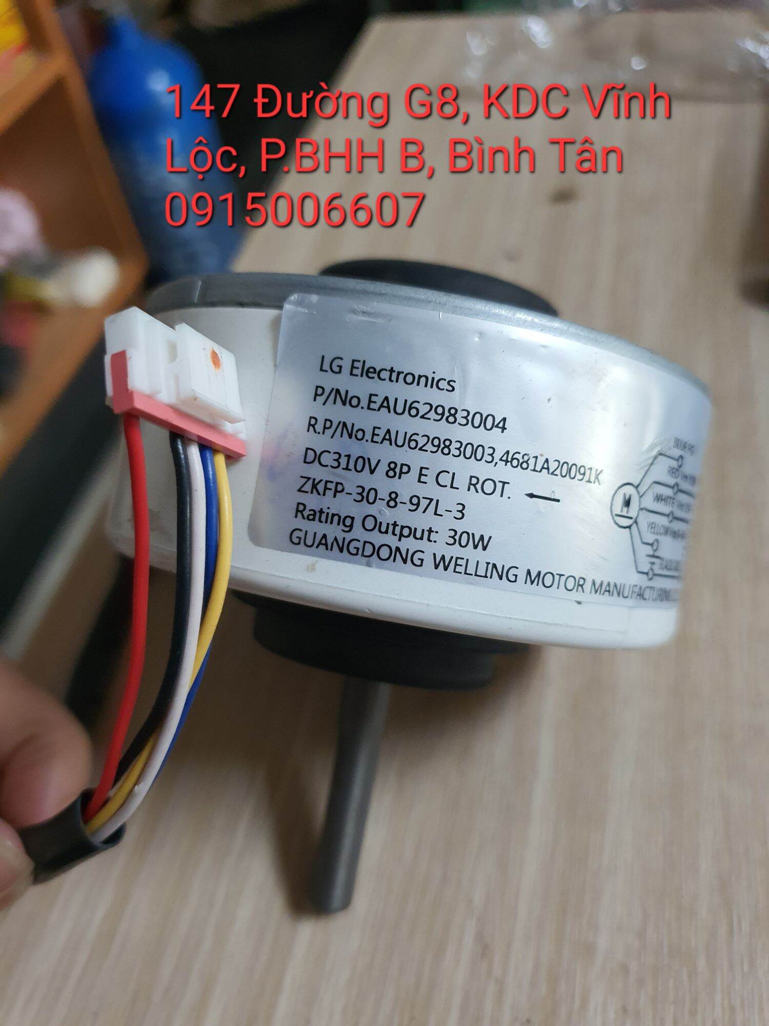 Motor quạt lạnh máy lạnh LG