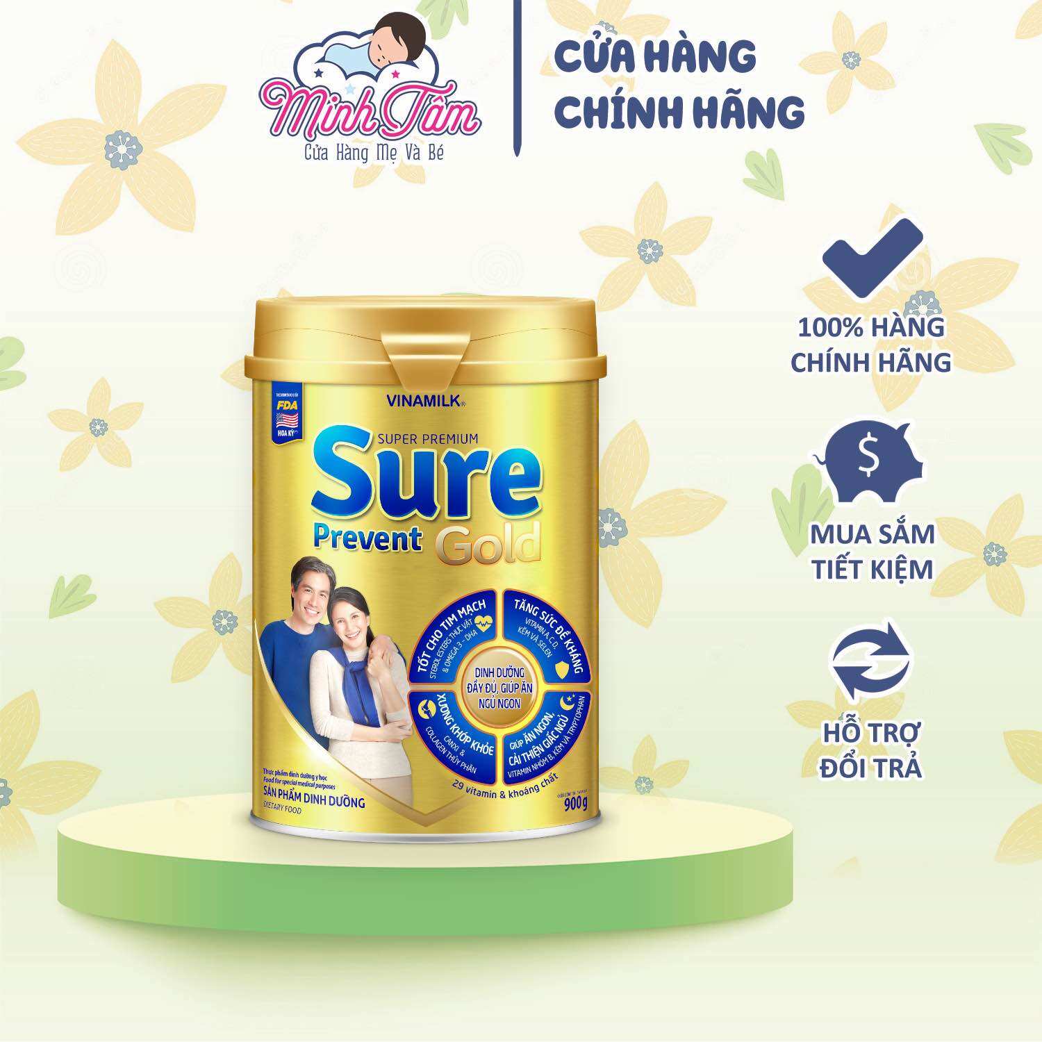 Sữa bột Vinamilk Sure Prevent Gold (900g)