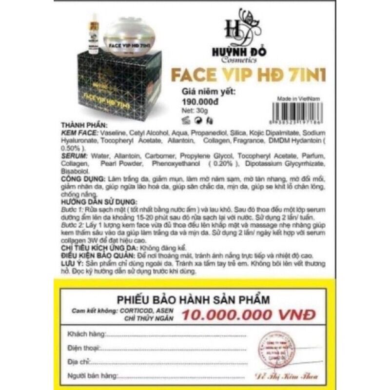 KEM FACE VIP 7 IN 1 HUỲNH ĐỖ