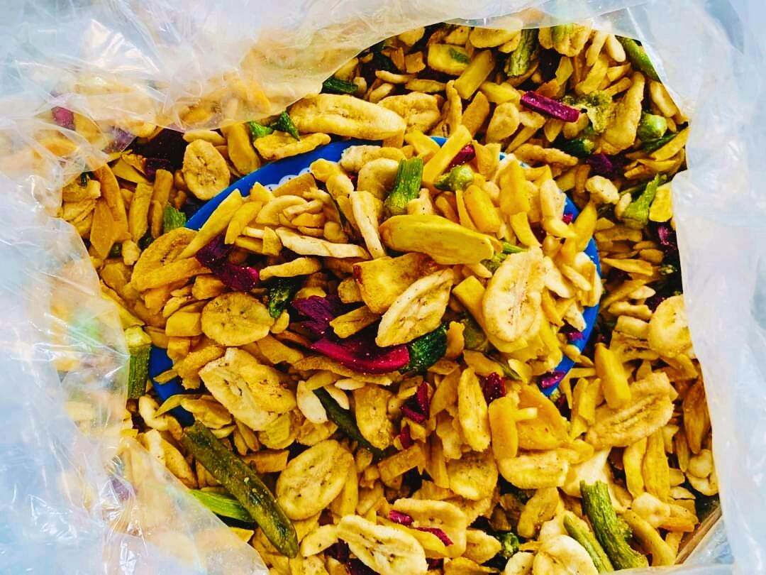 1kg Thập cẩm sấy vụn , trái cây sấy khô giòn ngon