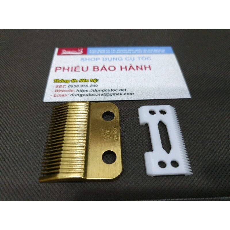 Lưỡi Sứ Tông Đơ Cắt Tóc Wmark Cao Cấp. Bộ Lưỡi Sứ Wmark Gold Lắp Cho Tông Đơ Kemei. (Ảnh thật). 