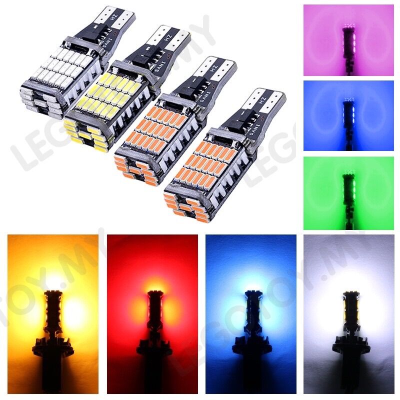 Đèn led si nhan t15 tím gắn ô tô xe máy siêu sáng