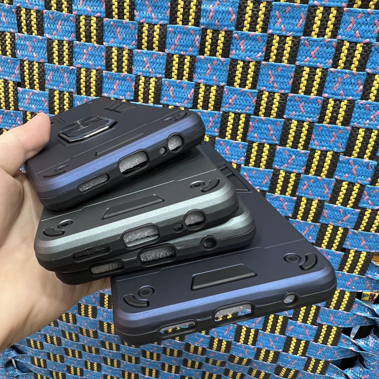 Ốp lưng Xiaomi redmi Note 10 / Note 10S / Note 10 Pro viền dẻo chống sốc có móc iring